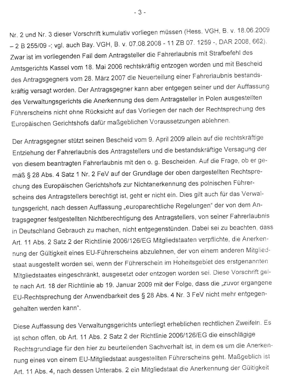 VGH Hessen Beschluss zu VG Kassel