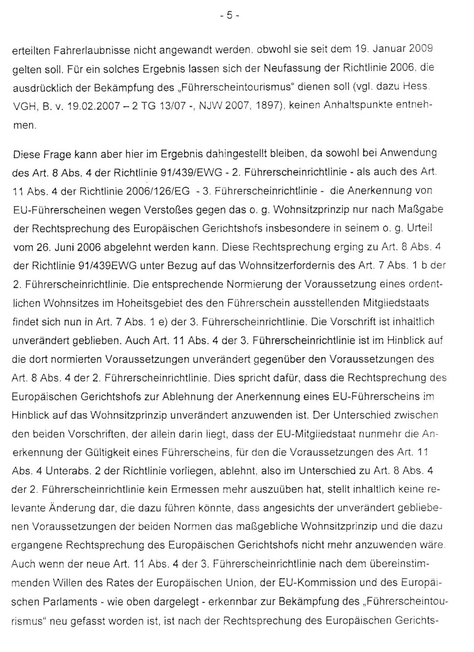 VGH Hessen polnischer EU Führerschein gültig