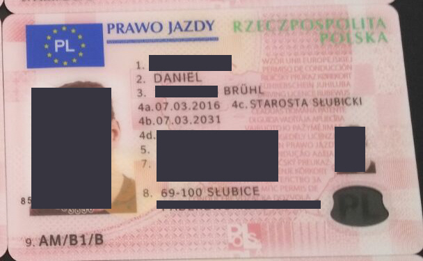 EU Führerschein Polen 03 2016