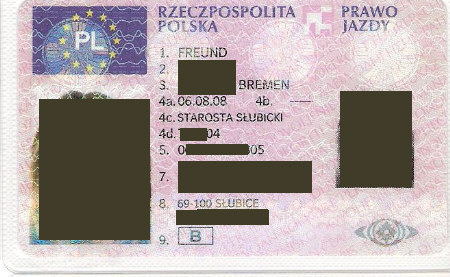 auslandsführerschein polen