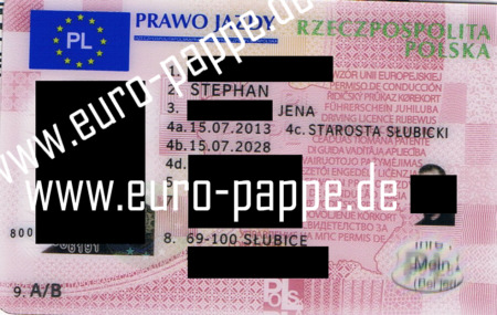 Führerschein Polen Juli 2013